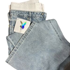PLAYBOY Size 3 Juniors Relaxed Jeans in Light Blue